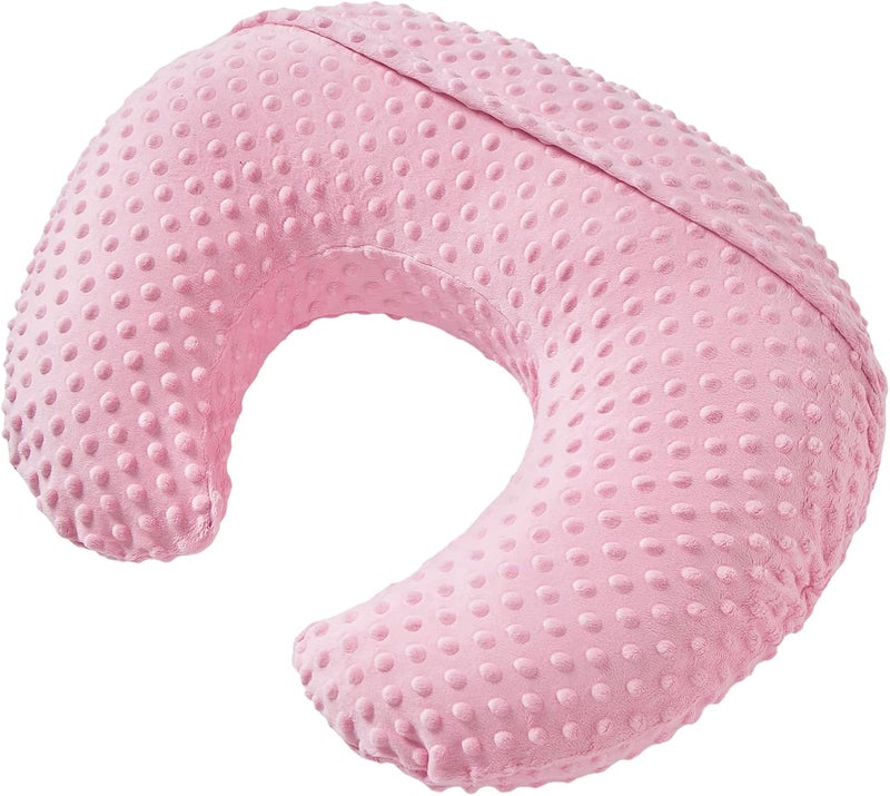 Aullar Pillowcase for Nursing Pillow and Positioner for Breastfeeding and Bottle Feeding, Propping Baby, Tummy Time, Baby Sitting Support, Awake-Time Support, Pillow Cover Only (Candy Pink) - Image 5